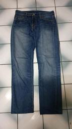 【LEVI'S】藍色刷白牛仔長褲 36X32號/實量約36腰 歷史價格詳細信息