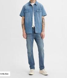 新款【彈性錐型窄版28-42腰】美國LEVIS 512 Slim Taper Light 淺灰洗白修身窄管小直筒牛仔褲 歷史價格詳細信息