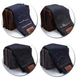 【工廠直發】冬款男士加厚保暖水貂絨直筒 男款加絨牛仔褲 加大碼  A076 歷史價格詳細信息