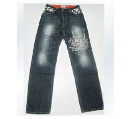 (限量特價)日本 絡繰魂 鳳凰三日月 刺繡 牛仔褲 和柄 (非華鳥風月 花旅樂團 鬼洗 地藏小王) 歷史價格詳細信息