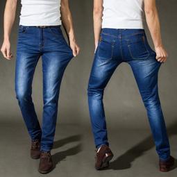 春秋新款男式牛仔Ｋ韓版潮流男士長Ｋ彈力青年小腳牛仔Ｋ 歷史價格詳細信息