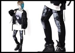 ＊MINI PUNK LOLO＊日本視覺VR系-華麗的魔王子金蔥毛絨斜邊下擺個性上衣(18132)ROCK 歷史價格詳細信息