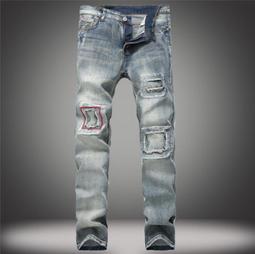 復古懷舊破洞直筒牛仔褲男夏季寬鬆潮牌大尺碼褲子男生爛洞乞丐褲潮 歷史價格詳細信息