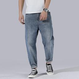 春秋潮男牛仔褲男潮簡約港風2024新款百搭微喇褲做舊復古男褲子 歷史價格詳細信息