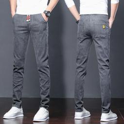 春季松緊腰男士牛仔褲加肥加大高腰彈力肥佬胖子400斤大碼褲子 歷史價格詳細信息