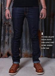 NUDIE THIN FINN ORG. ALLEN REPLICA 超窄小直筒 破壞補丁 義大利製  W32 歷史價格詳細信息