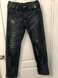 EVER'S 777 赤耳布邊 經典刷痕破壞 牛仔褲 黑牛 34腰 歷史價格詳細信息