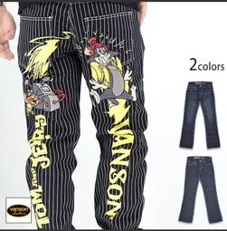 (硬骨頭)日本 華鳥風月 銀月狼 刺繡 牛仔褲 和柄(非絡繰魂.鬼洗.地藏小王)30.36.38腰 歷史價格詳細信息