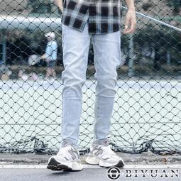 【OBIYUAN】牛仔褲 韓國 高品質 彈性 仿舊 水洗 破壞 單寧 長褲【GJ6103】 歷史價格詳細信息