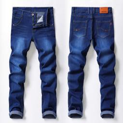 男式彈力牛仔絝韓版潮男直筒修身大碼男裝長絝子 歷史價格詳細信息