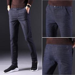 秋冬新款男士休閑褲韓版修身男式彈力小直筒加絨保暖男裝長褲子潮 Y819 歷史價格詳細信息