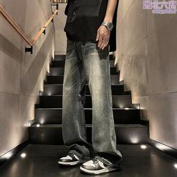 夏季新款淺藍色牛仔褲男士破洞庫彈力修身直筒褲潮流時尚褲子男褲 歷史價格詳細信息