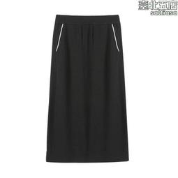 黑色半身裙女2024新款夏季薄款冰絲緞面醋酸半裙垂感顯瘦魚尾裙子-kby科貝 歷史價格詳細信息