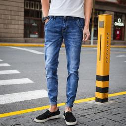 春季新款微彈力牛仔男式修身韓版男士青年時尚小腳長潮 Y9905 歷史價格詳細信息