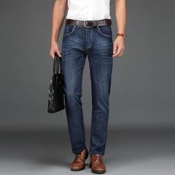 春季新款男士彈力牛仔褲青年時尚修身小直筒百搭商務休閒牛仔長褲 歷史價格詳細信息