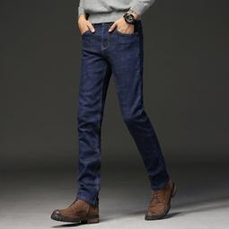 新款商務彈力牛仔褲 男士耐磨牛仔褲 男寬鬆直筒大尺碼工作休閒百搭長褲子 彈力 牛仔褲 長褲 休閒褲男 歷史價格詳細信息