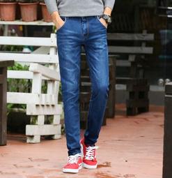 新品 秋季彈力修身男士牛仔褲男學生黑色潮流韓版小腳青少年休閑長褲子百搭男褲休閒褲黑褲 日系窄管褲男生簡約直筒牛-毛毛男裝 歷史價格詳細信息