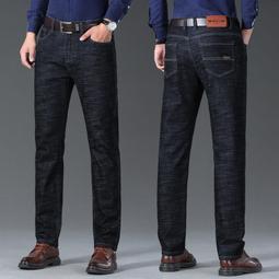 春秋新款外貿男式牛仔褲商務男士休閑大碼寬松直筒彈力牛仔褲Y8853  A 歷史價格詳細信息