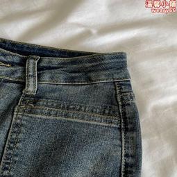 微喇牛仔褲女2024春夏新款彈力高腰顯瘦八分小個子九分喇叭褲女 歷史價格詳細信息