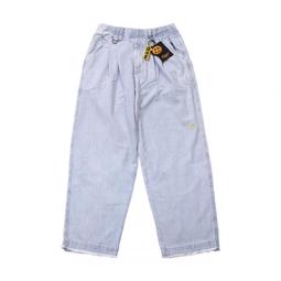 【DUKE】DREW 小賈斯汀 歐陽娜娜同款 美式潮牌笑臉刺繡破洞牛仔褲 牛仔長褲 破壞褲 歷史價格詳細信息