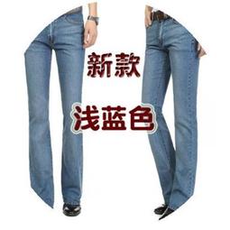 【現貨熱銷】春秋冬新款男士牛仔小喇叭褲 韓版修身彈力微喇叭高腰休閑長褲子 歷史價格詳細信息