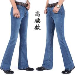 牛仔褲男 喇叭褲 春秋季男式牛仔微喇叭褲 韓版潮彈力修身喇叭男牛仔長褲 歷史價格詳細信息