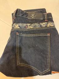 二手 BIG TRAIN 日本高橋墨達人老鷹牛仔褲刺繡 尺寸：XL（約：32-34腰） 歷史價格詳細信息