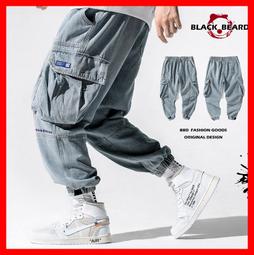 《BBD．黑鬍子》【職人嚴選】工裝質感大口袋造型設計．高質感丹寧縮口牛仔長褲【M~2XL】【99318】 歷史價格詳細信息