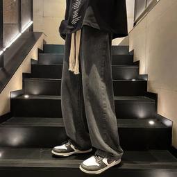 男士牛仔庫男款春秋復古美式寬松直筒闊腿ins潮牌長庫子夏季男裝 歷史價格詳細信息