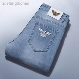 男式彈力牛仔絝韓版潮男直筒修身大碼男裝長絝子 歷史價格詳細信息