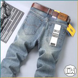 秋冬牛仔褲男緊身直筒彈力鬆緊腰頭抽繩拉鍊休閒褲 歷史價格詳細信息