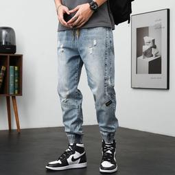 破洞牛仔短褲男寬鬆潮流大尺碼五分褲男士工裝五分褲馬褲夏季薄款熱賣 歷史價格詳細信息