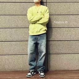 【DUKE】DREW 小賈斯汀 歐陽娜娜同款 美式潮牌笑臉刺繡破洞牛仔褲 牛仔長褲 破壞褲 歷史價格詳細信息