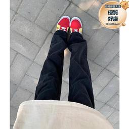 純黑色cleanfit牛仔褲男款高個子加長美式vibe褲子修身直筒微喇褲 歷史價格詳細信息