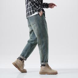 【miki 精選】大尺碼 28-48碼2019夏季新款男士牛仔褲夏季彈力修身直筒大碼中腰牛仔褲 歷史價格詳細信息