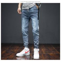 男士牛仔休閒褲 加大大褲 腳胖哥闊腿男褲  大尺碼牛仔褲 大尺寸牛仔褲 胖哥牛仔褲 大尺碼休閒褲 大尺 歷史價格詳細信息