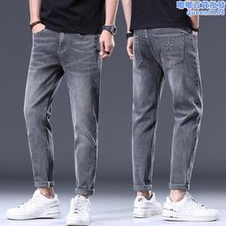 男士修身百搭牛仔男生休閒牛仔藍色百搭大碼牛仔韓版長休閒男士復古牛仔韓版直筒水水洗小腳 歷史價格詳細信息