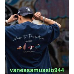 重磅280g短袖T恤 23SS日系夏季新款短T 趣味沖浪童趣印花寬松tee 歷史價格詳細信息