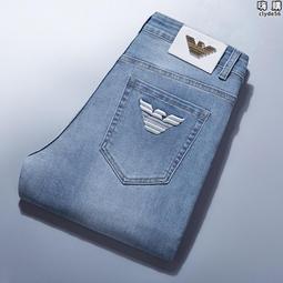 2024夏季淺色薄款修身直腳韓版彈力牛仔男JEANS MEN 歷史價格詳細信息