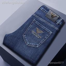 男式彈力牛仔絝韓版潮男直筒修身大碼男裝長絝子 歷史價格詳細信息