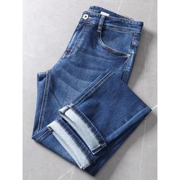 【SPW】外單 高盎司彈力牛仔褲 原色水洗男士牛仔褲  秋季休閒褲 緊身牛仔褲 休閒長褲 歷史價格詳細信息