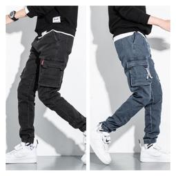 大尺碼工裝褲 大尺碼牛仔褲  大尺碼休閒褲 牛仔褲男士春夏季 寬鬆直筒九分褲 青少年休閒褲 歷史價格詳細信息