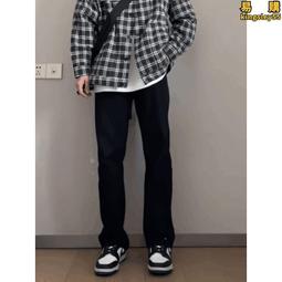 純黑色牛仔褲男款純棉2023年秋季新款潮牌修身小腳高端直筒休閒褲 歷史價格詳細信息