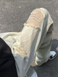 【現貨熱銷】春夏薄款膝蓋破洞黑色牛仔褲男乞丐破爛長褲修身小腳韓版潮流百搭 歷史價格詳細信息