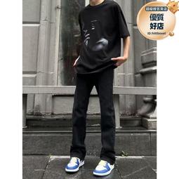 怪兽实验室弯刀牛仔裤男夏季薄款cleanfit裤子美式vibe直筒微喇裤 歷史價格詳細信息