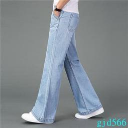 牛仔褲男 喇叭褲 春秋季男式牛仔微喇叭褲 韓版潮彈力修身喇叭男牛仔長褲 歷史價格詳細信息