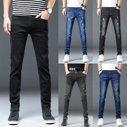 【現貨】正韓版型 彈性 原色黑丹寧 限時下殺【】牛仔褲 休閒長褲 牛仔長褲 丹寧褲 歷史價格詳細信息