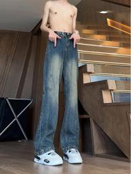 美式復古藍牛仔褲男款秋冬潮流百搭褲子oversize寬鬆直筒闊腿長褲 歷史價格詳細信息