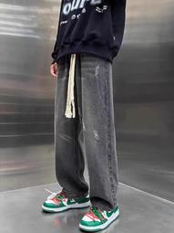 美式闊腿牛仔pants男士春秋款潮牌大碼長pants2024新款寬松直筒高街pants子 價格比較,價格查詢,歷史價格詳細信息