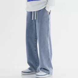 牛仔褲男秋季直筒褲男士闊腿美式潮牌新塘高端寬松彈力男生長褲子 價格比較,價格查詢,歷史價格詳細信息